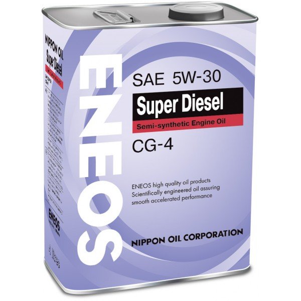 Масло моторное Eneos Super Diesel CG-4 Semi-Synthetic JP, 5W-30, полусинтетическое, 4L / OIL1333