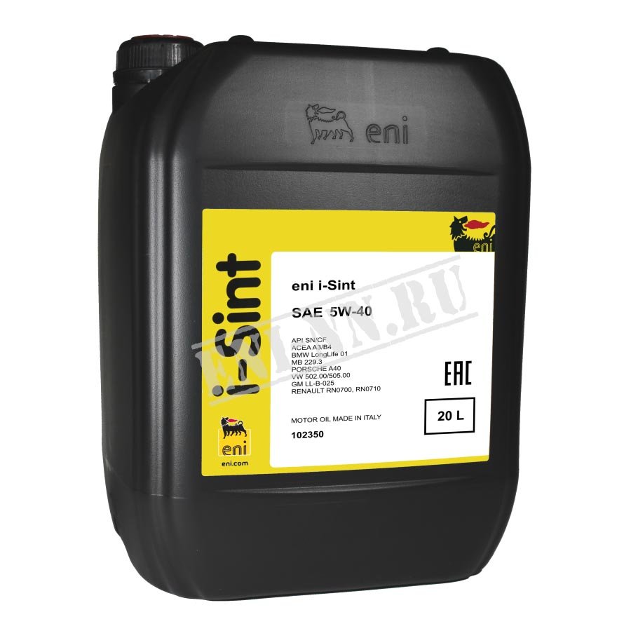 Моторное масло Eni i-Sint 5W-40 SN/CF, 20 л / 102350