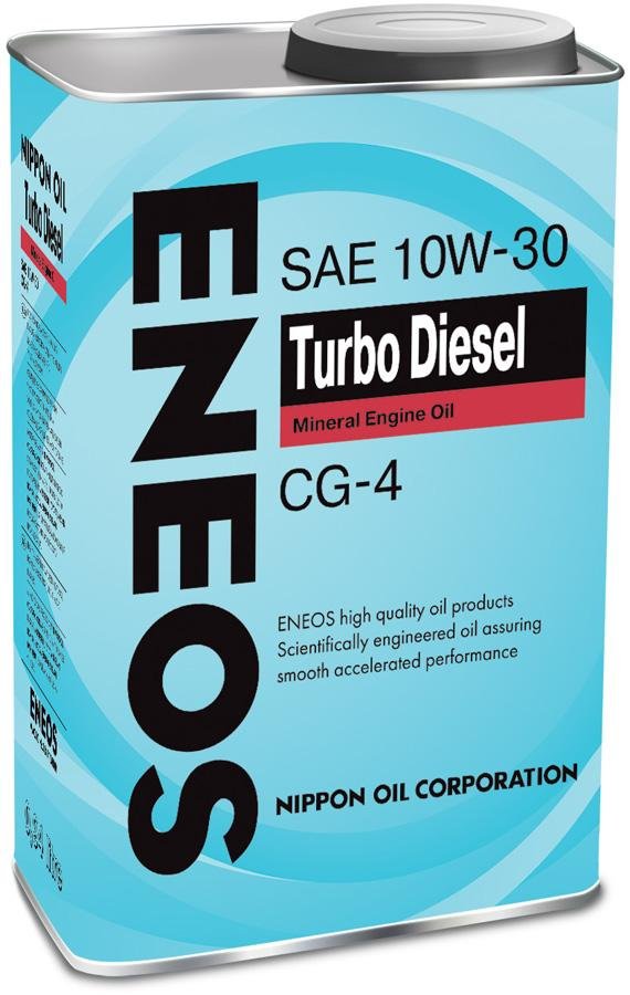 Масло моторное Eneos Turbo Diesel CG-4 1 Mineral JP, 10W-30, минеральное, 1L / OIL1422