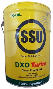Моторное масло SSU DXO Turbo 15W40 CI-4, 20л / DSSU15W40DXO_20