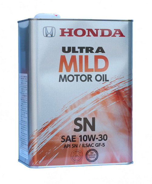 Моторное масло Honda Ultra Mild 10W30 SN, 4л / 0821999974