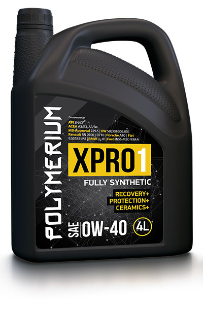 Моторное масло POLYMERIUM XPRO1 0W-40 SN 4L