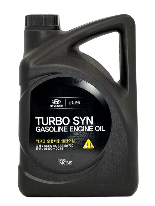 Моторное масло Hyundai Turbo Syn 5W30 A5, 4л / 0510000441