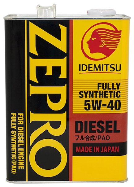 Моторное масло Idemitsu Zepro Diesel 5W40 CF, 4л / 2863004