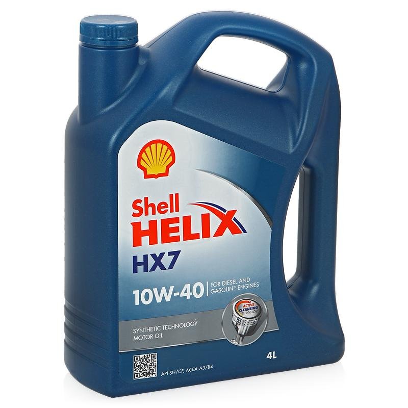 Моторное масло Shell Helix HX7 10W40 SN/CF, 4л / 550040315