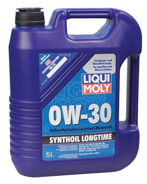 МАСЛО МОТОРНОЕ LIQUI MOLY SYNTHOIL LONGTIME 0W-30, 5 Л / LM-8977