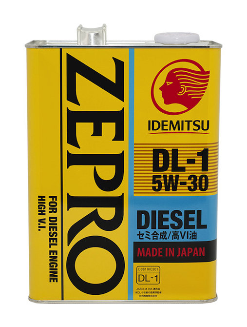 Моторное масло Idemitsu Zepro Diesel DL-1 5W30 ACEA08 C2, 4л / 2156004