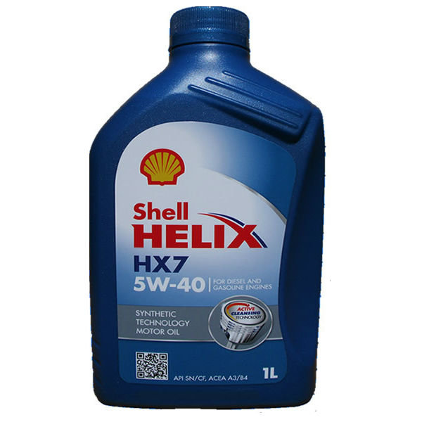 Моторное масло Shell Helix HX7 5W40, 1л / 550040603
