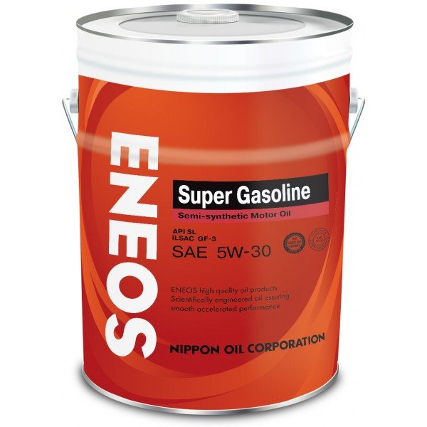 Масло моторное Eneos Super Gasoline SL Semi-Synthetic JP, 5W-30, полусинтетическое, 20L / OIL1360