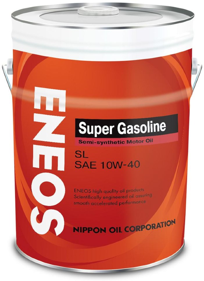 Масло моторное Eneos Super Gasoline SL, 10W-40, полусинтетическое 20L / OIL1356