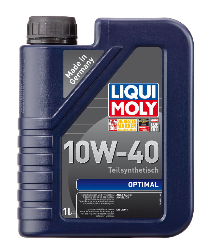 Моторное масло Liqui Moly Optimal 10W-40 A3/B4, 4 л / LM-3930