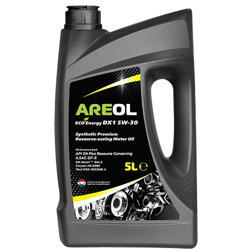 AREOL ECO Energy DX1 5W30 (5L) масло моторное! синт.\API SN/SN Plus, ILSAC GF-5, GM Dexos 1 Gen 2