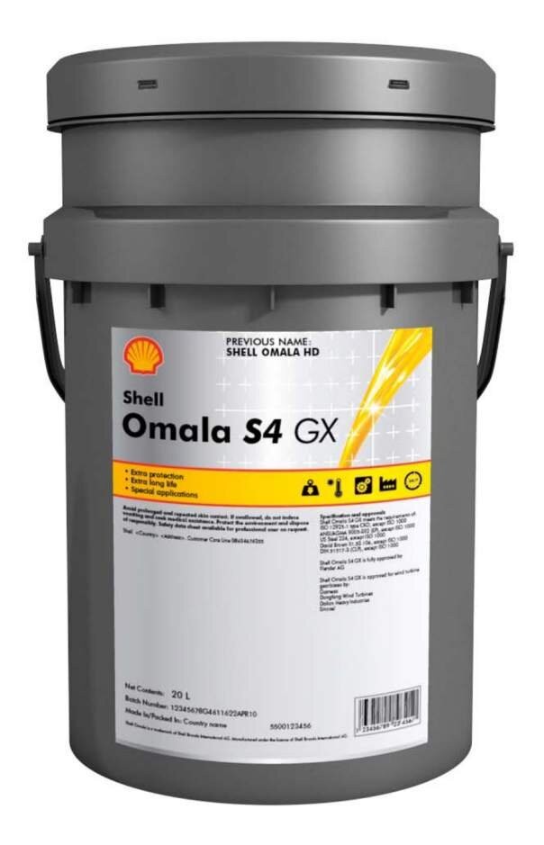 Редукторное масла Shell Omala S4 GXV 150, 20л / 550047048
