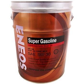 Масло моторное Eneos Super Gasoline SM 100% Synthetic JP, 5W-30, синтетическое, 20L / 4071
