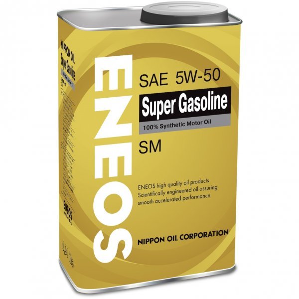 Масло моторное Eneos Super Gasoline SM, 5W-50, синтетическое, 1L / OIL4077