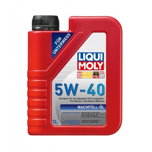 LIQUI MOLY Nachfull Oil 5W-40 универсальное 1л LM1305