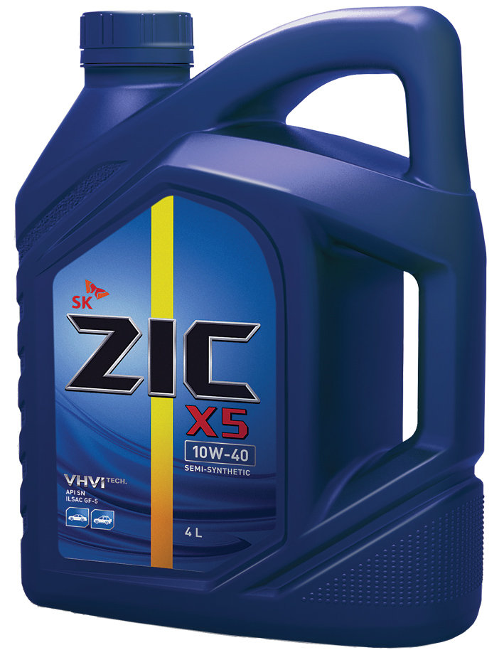 Масло моторное ZiC X5 Semi-Synthetic 10W-40, 4 л / 162622