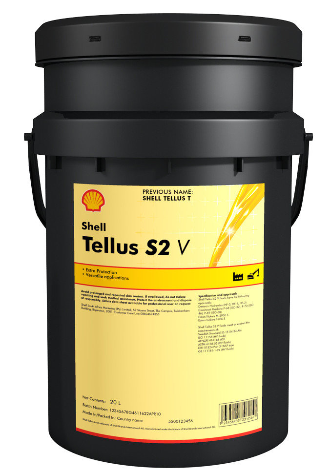 Гидравлическое масло Shell Tellus S2 V 32, 20л / 550031761