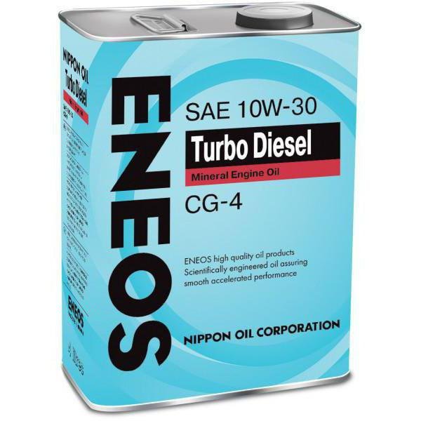 Масло моторное Eneos Turbo Diesel CG-4 1 Mineral JP, 10W-30, минеральное, 4L / OIL1425