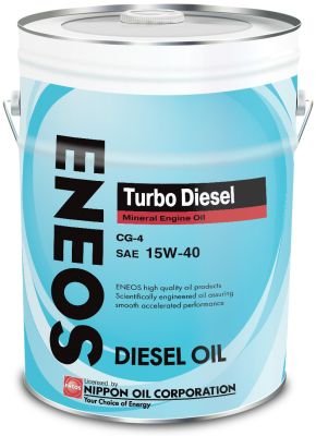 Масло моторное Eneos Turbo Diesel CG-4, 15W-40, минеральное, 20L / OIL1429