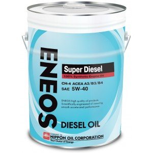 Моторное масло Eneos Super Diesel 5W40 CH-4, 20л / OIL1337