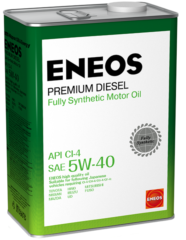 Масло моторное ENEOS Premium Diesel 5W-40 CI-4, 1 л / OIL1335 / 8809478943091