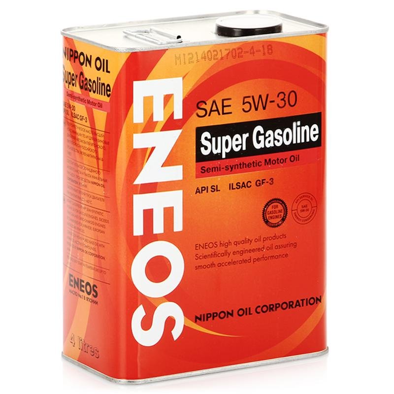 Моторное масло Eneos Super Gasoline 5W30 SL, 4л / OIL1361