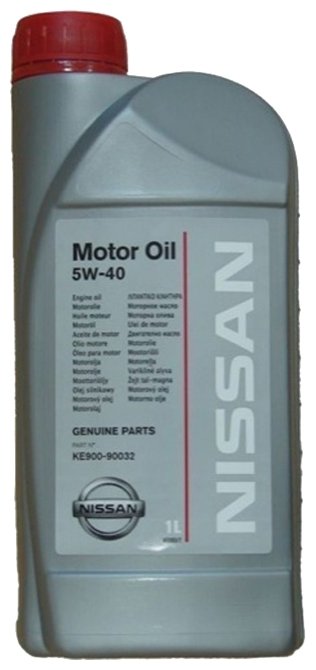 Моторное масло Nissan Motor Oil 5W40 SM/CF, 1л / KE90090032