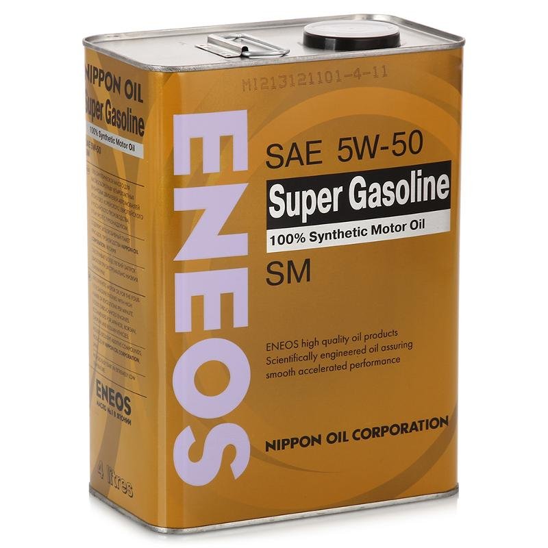 Моторное масло Eneos Super Gasoline 5W50 SM, 4л / OIL4074