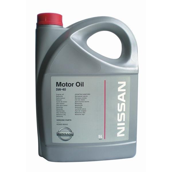 Моторное масло Nissan Motor Oil 5W40 SM/CF, 5л / KE900-90042