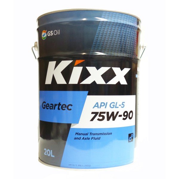 Трансм. масло KiXX Geartec 75W-90 GL-5, 20 л / L2962P20E1