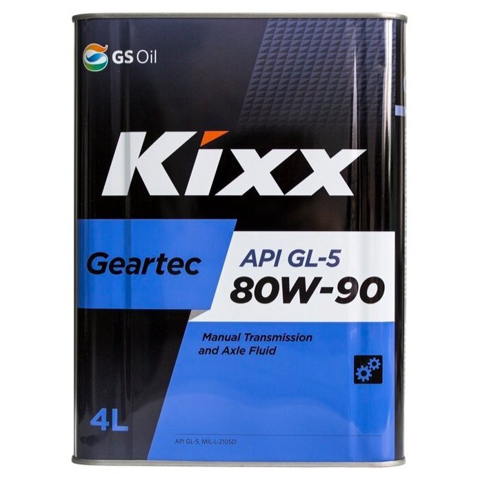 Трансм. масло KiXX Geartec 80W-90 GL-5, 4 л / L298344TE1
