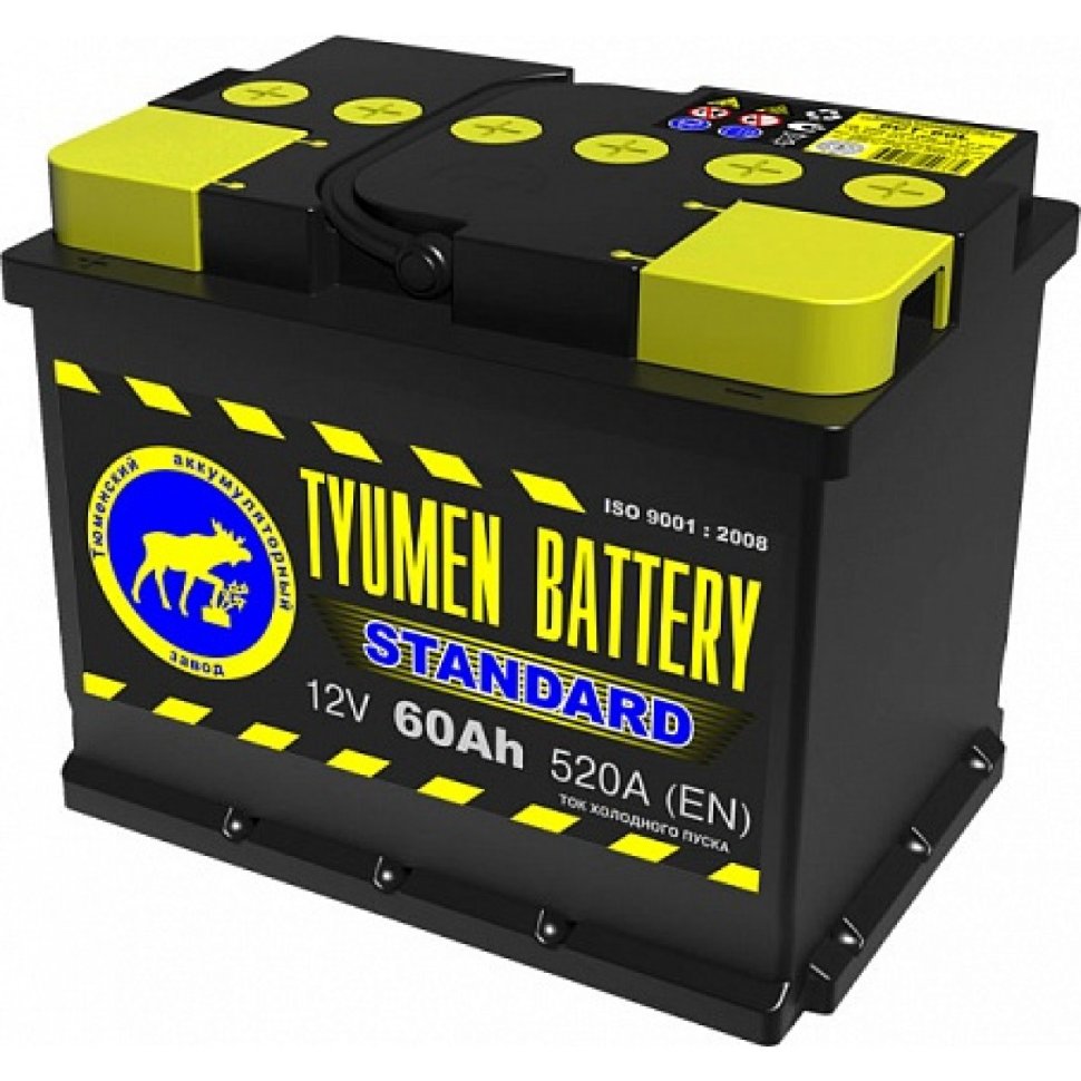 Аккумулятор 60 Ач Tyumen Battery, 520 А о.п. (-/+) / 111822