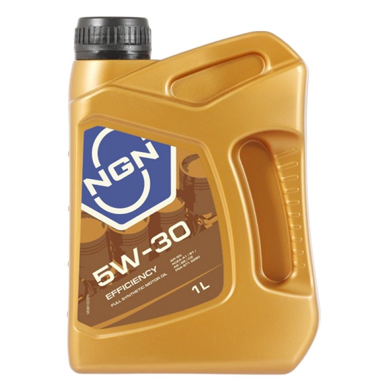Масло моторное синтетическое 5W-30 EFFICIENSY SN 1л / V172085649