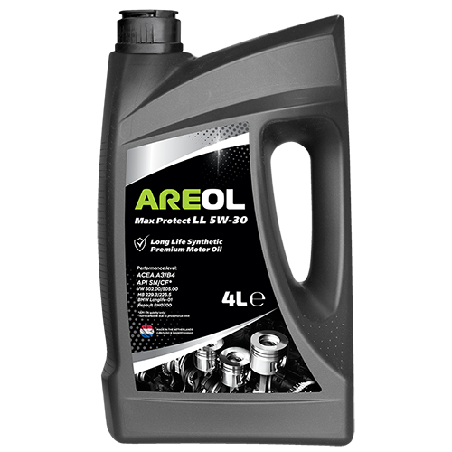 AREOL Max Protect LL 5W-30 (4L) масло моторное! синт.\ ACEA A3/B4, API SN/CF, MB 229.3/226.5