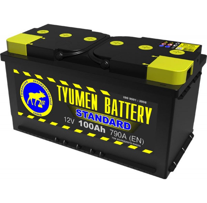 Аккумулятор 100 Ач Tyumen Battery 790 А, о.п. (-/+) / 111852