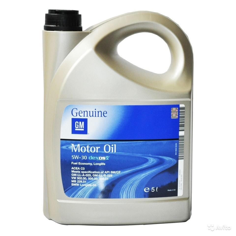 Моторное масло GM Dexos 2 5W-30 SN/CF, 5 л / 95599405
