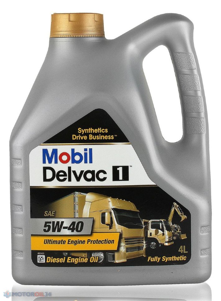 Моторное масло Mobil Delvac 1 5W-40 CI-4 Plus, 4 л / 152656
