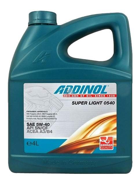 ADDINOL Super Light 0540 5W-40 4л/4014766251022