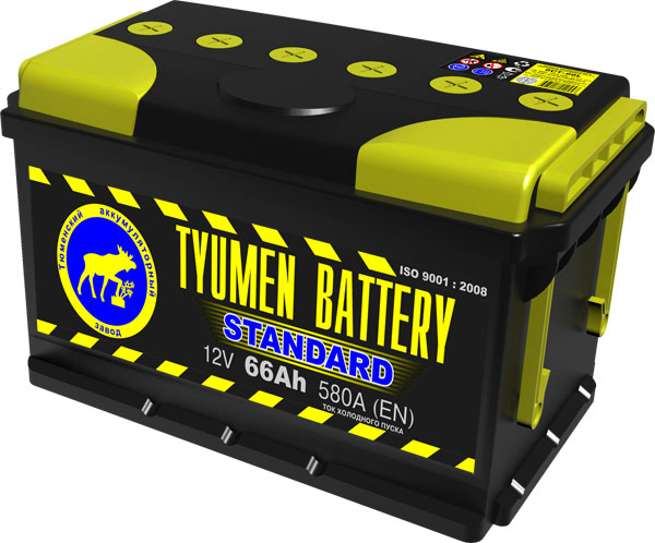 Аккумулятор 66 Ач Tyumen Battery, 580 А, п.п. (+\-) / 88922