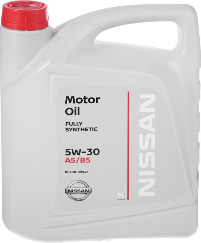 Моторное масло NiSSAN Motor Oil FS 5W-30 A5/B5, 5 л / KE900-99943