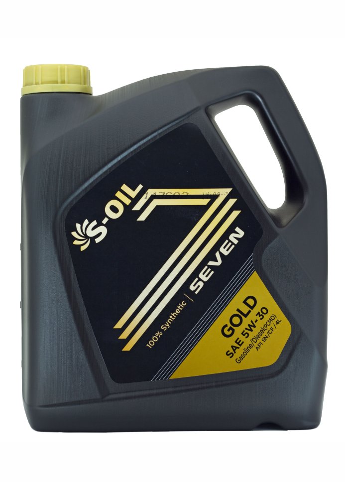 Моторное масло S-Oil Seven Gold 5W30 A3/B4/C2/C3, 4л / GOLD5W30_04