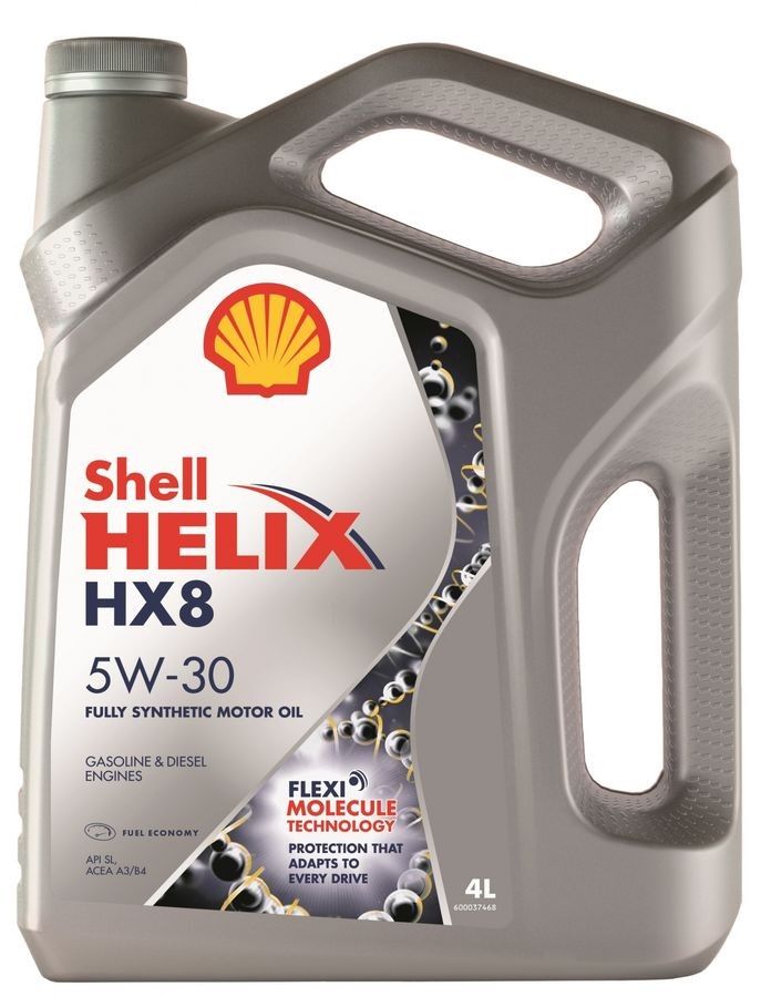 Масло моторное SHELL Helix HX8 5W-30 A3/B4, 4 л / 550046364