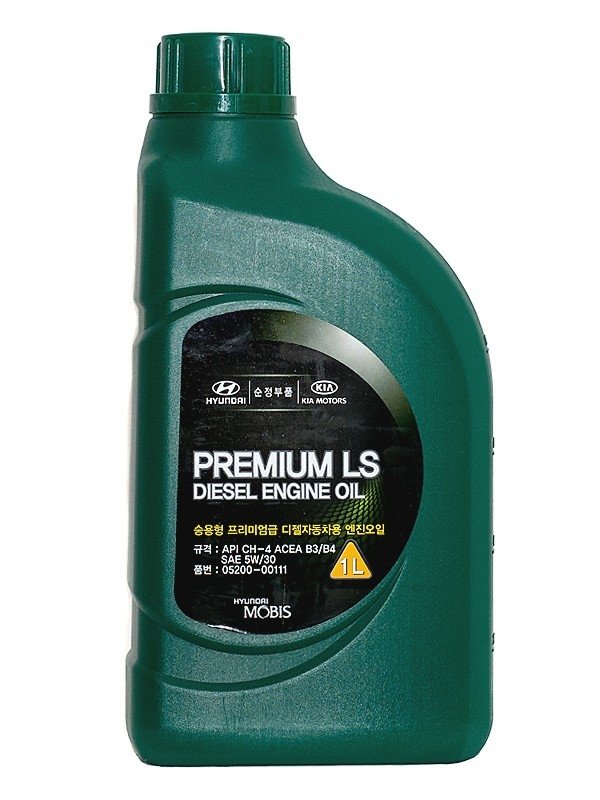 Моторное масло Hyundai Premium LS Diesel 5W30 CH-4, 1л / 05200-00111