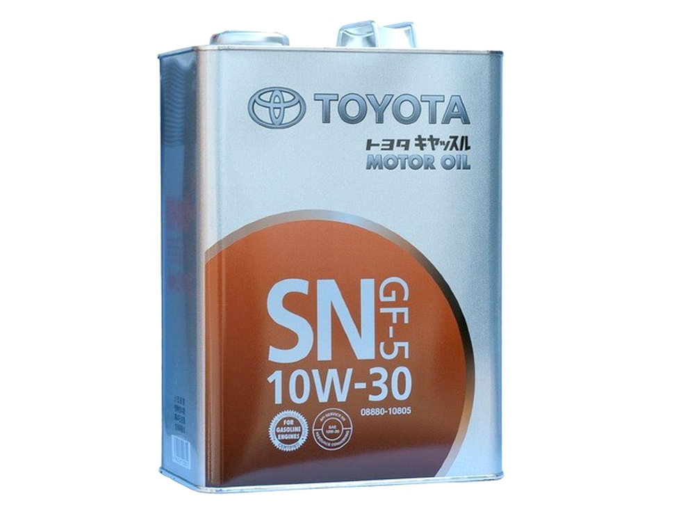 Моторное масло Toyota Motor Oil 10W30 SN, 4л / 08880-10805