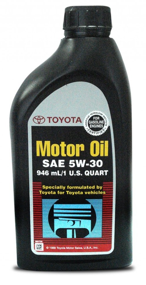 Моторное масло Toyota Motor Oil 5W30 SN, 946мл / 002791QT5W