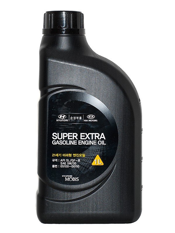 Моторное масло Hyundai Super Extra Gasoline 5W30 SL, 1л / 0510000110
