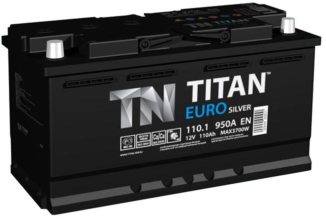 Аккумулятор 95 Ач Titan Euro Silver, 920А п.п. (+\-) / 6СТ-95.1